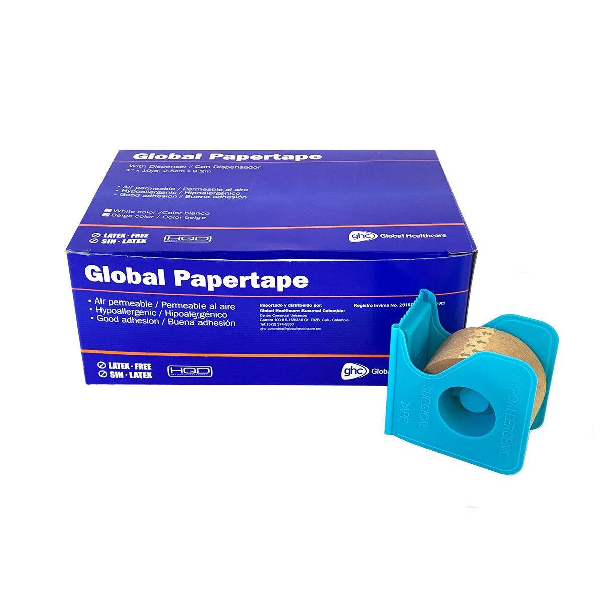 Tela adhesiva de papel microporosa 2,5cmx9,1m – Textil Super