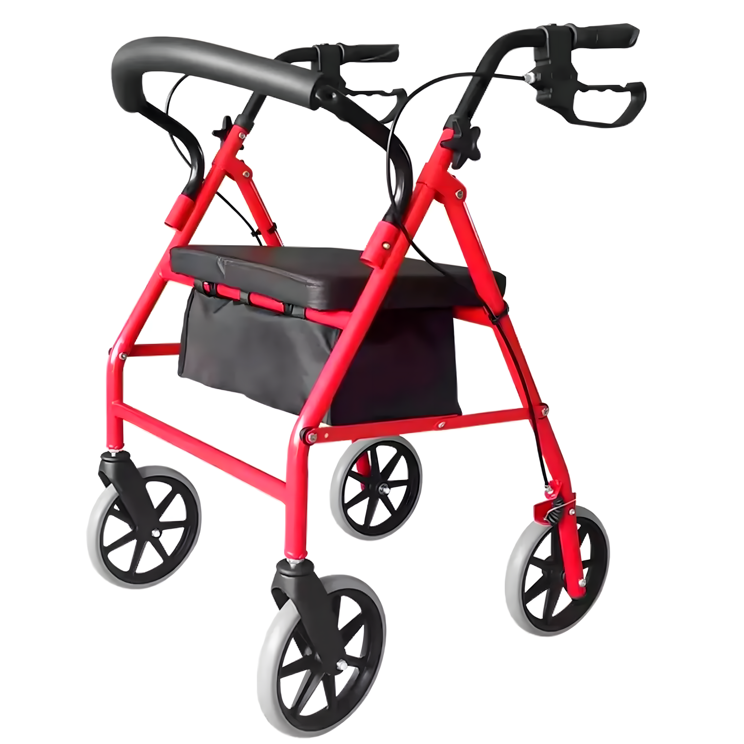 Andador Burrito Ortopedico 4 Ruedas Con Asiento Y Bolso 3004D