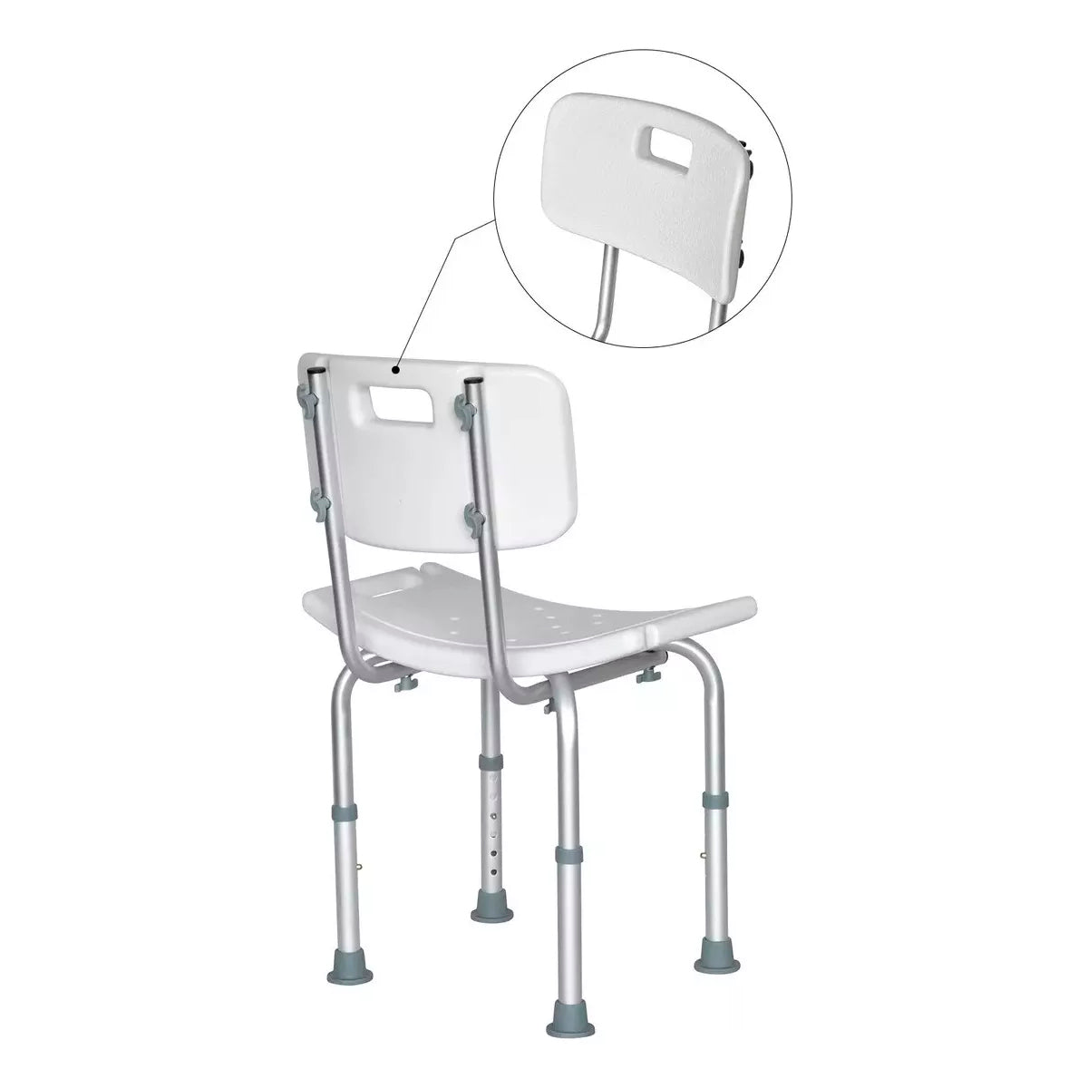 Silla Piso De Ducha Para Baño Altura Ajustable Portatil 301A