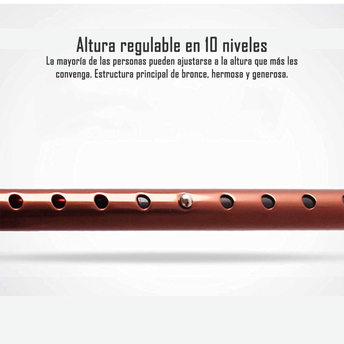 Baston Ortopedico Altura Regulable Adulto Mayor Bronce