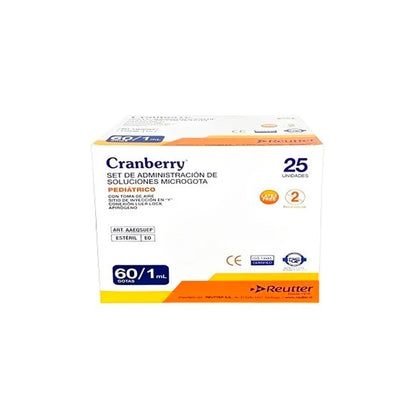 Bajada De Suero Macrogota 60/1 Cranberry X 25 Unidades