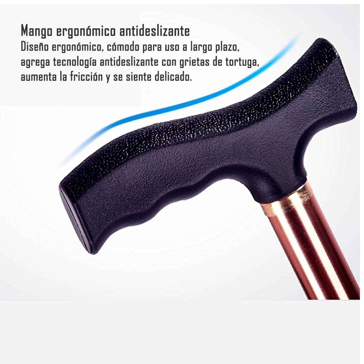 Baston Ortopedico Altura Regulable Adulto Mayor Bronce