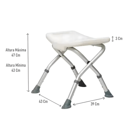 Piso O Banca De Ducha Plegable Con Altura Regulable 203C OBX
