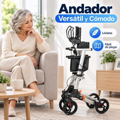 Andador Burrito Vertical con Apoyo de Antebrazos y Asiento 1003C