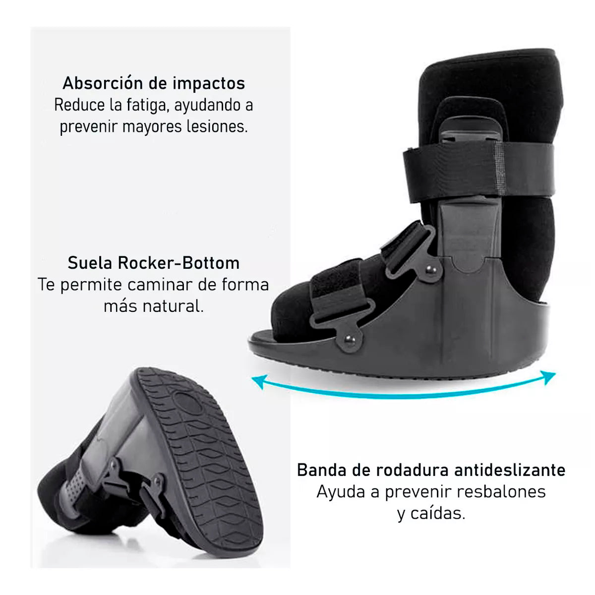 Bota Ortopedica Inmovilizadora Corta Premium Adulto Oneder