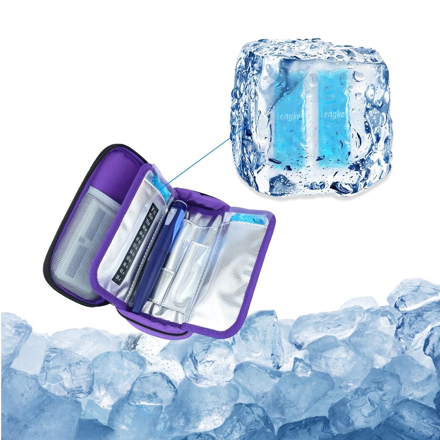Bolso Estuche Porta Insulina De Viaje Para Diabeticos Cooler Refrigerante Portatil