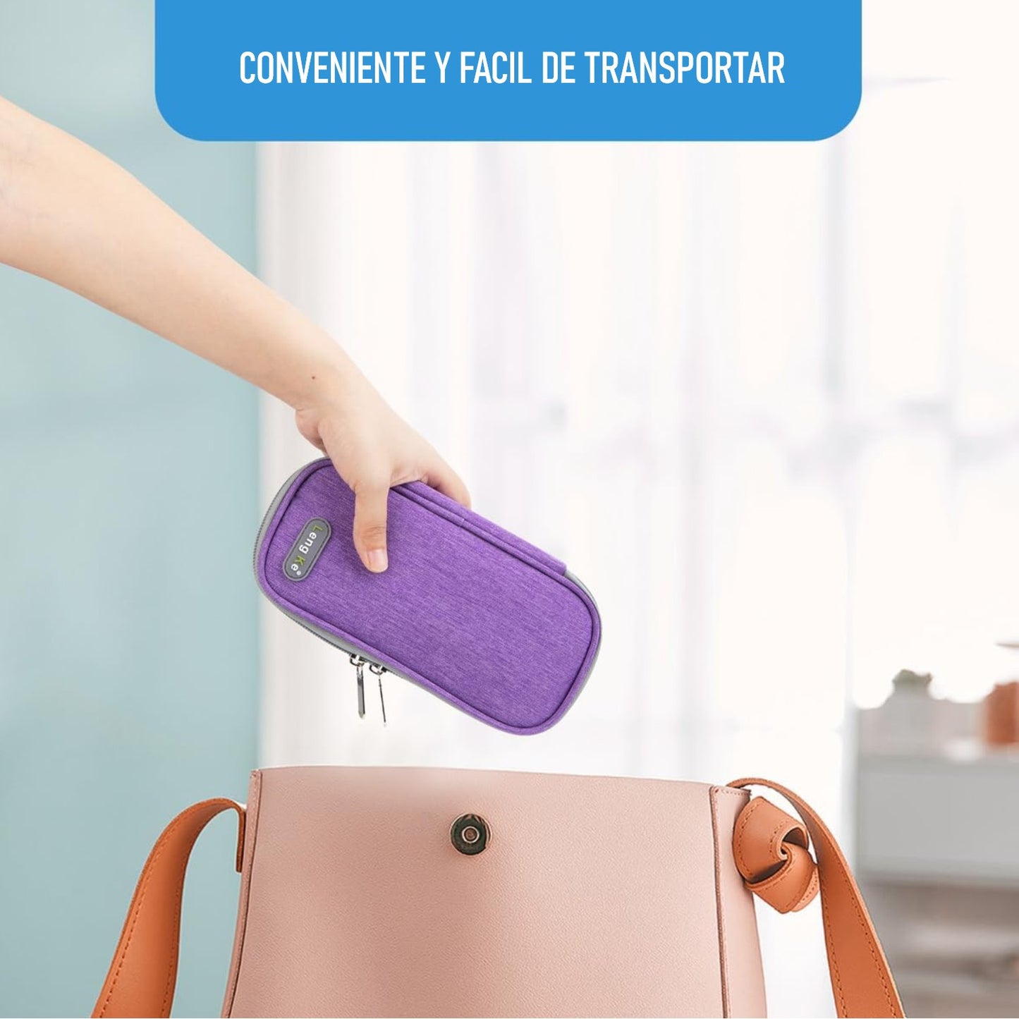 Bolso Estuche Portatil De Viaje Medicamento Insulina Cooler Enfriador