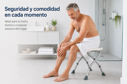 Piso O Banca De Ducha Plegable Con Altura Regulable 203C