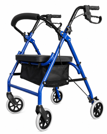 Andador Burrito Ortopedico Plegable 4 Ruedas Bolso Y Asiento 3004B-1