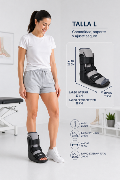 Bota Ortopedica Inmovilizadora Corta Premium Liviana
