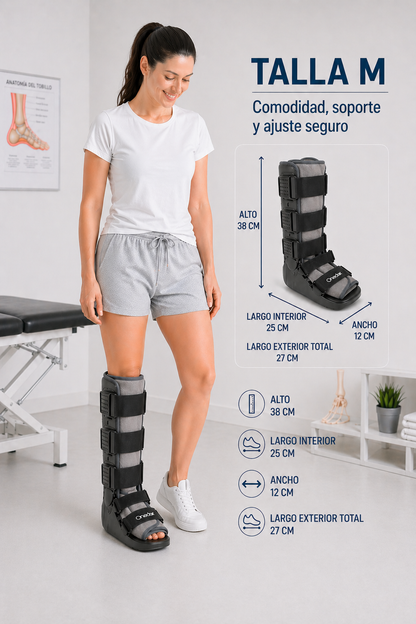 Bota Larga Ortopédica Inmovilizadora Liviana Premium