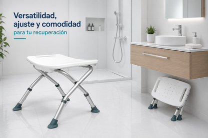 Piso O Banca De Ducha Plegable Con Altura Regulable 203C