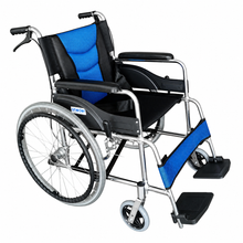 Silla De Ruedas Cromada Aluminio Plegable Doble Freno Con Cinturón