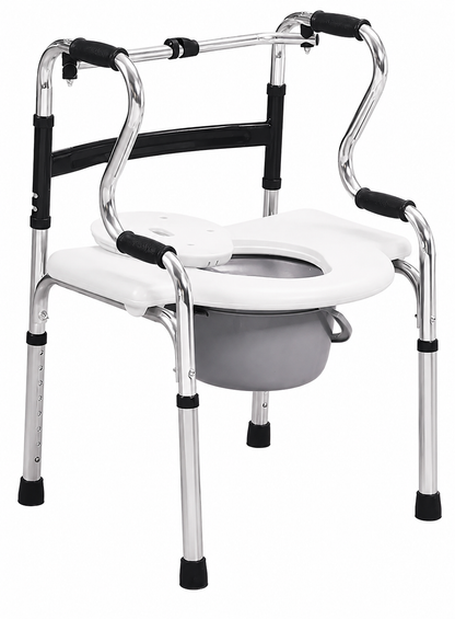 Andador Multifuncional 5 En 1 Plegable Altura Regulable Aluminio