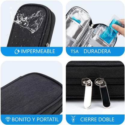 Bolso Enfriador Estuche Cooler Porta Insulina Para Viaje Refrigerante