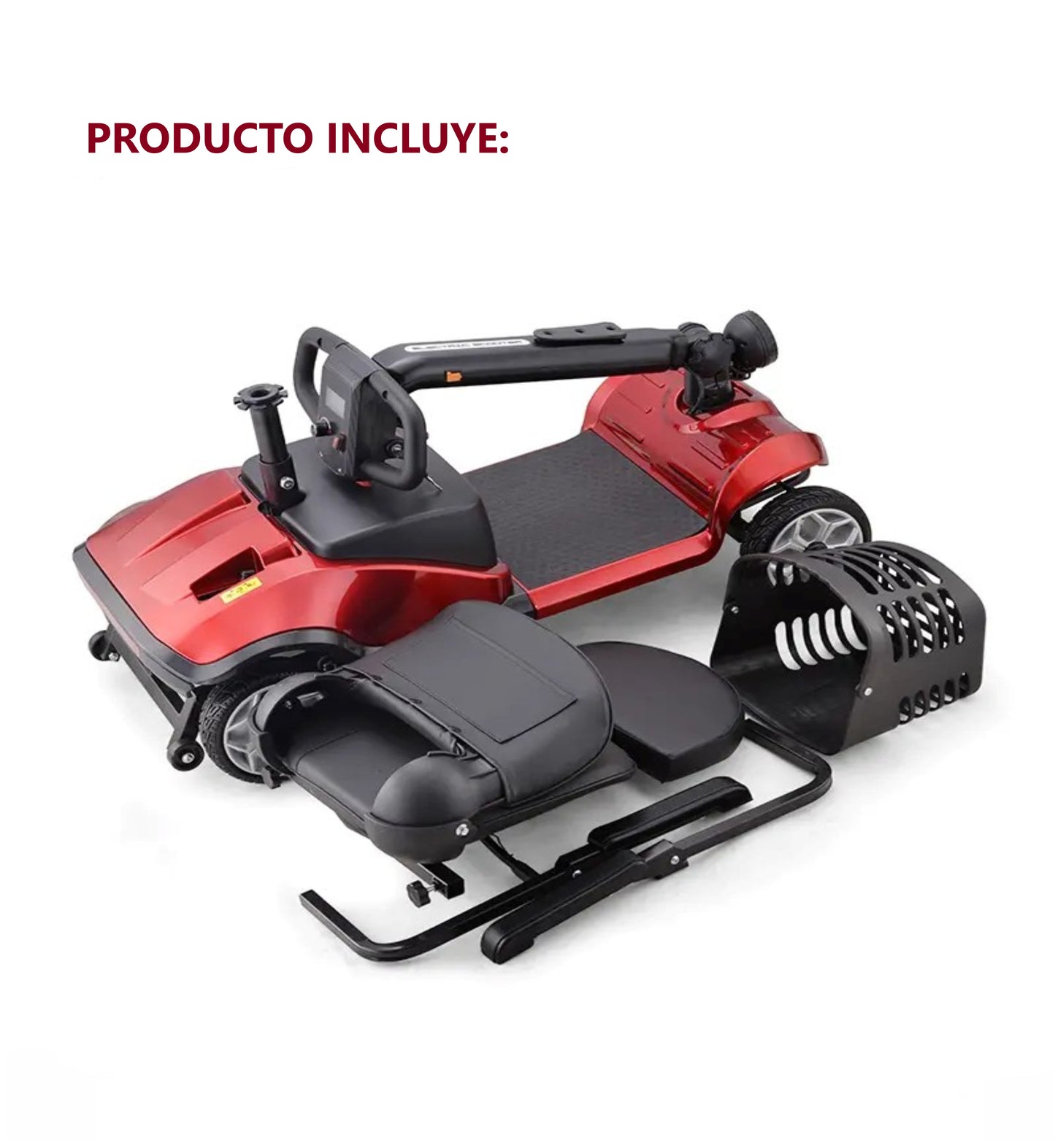 Silla Electrica Scooter Cuatro Ruedas Con Respaldo Y Asiento YL-09B