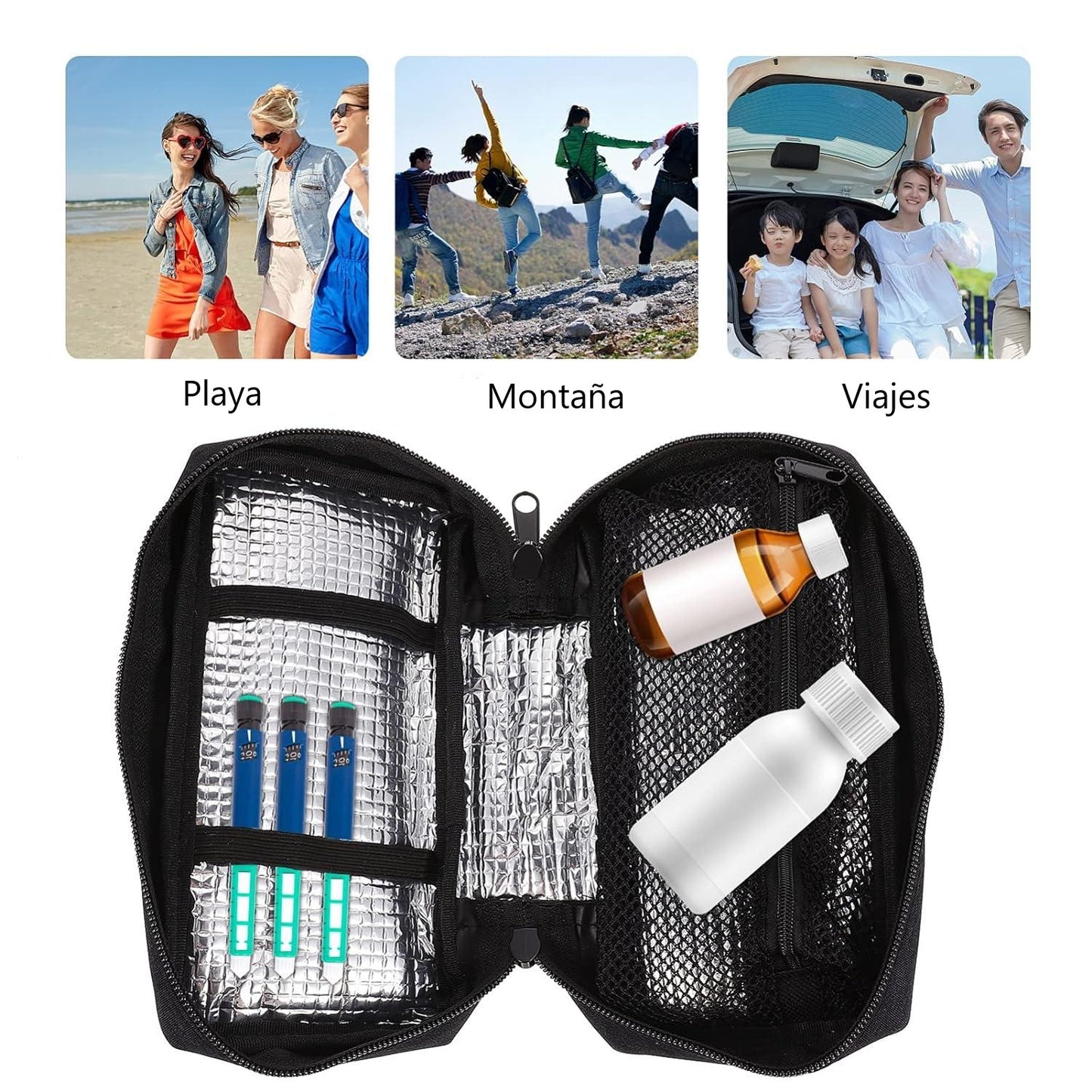 Enfriador Sport Estuche De Viaje Bolso Cooler Medicamentos