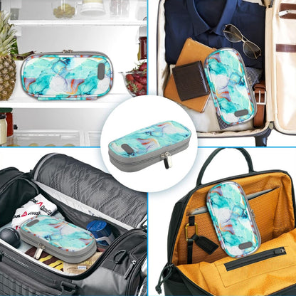 Enfriador Estuche De Viaje Diabéticos Bolso Cooler Porta Medicamentos