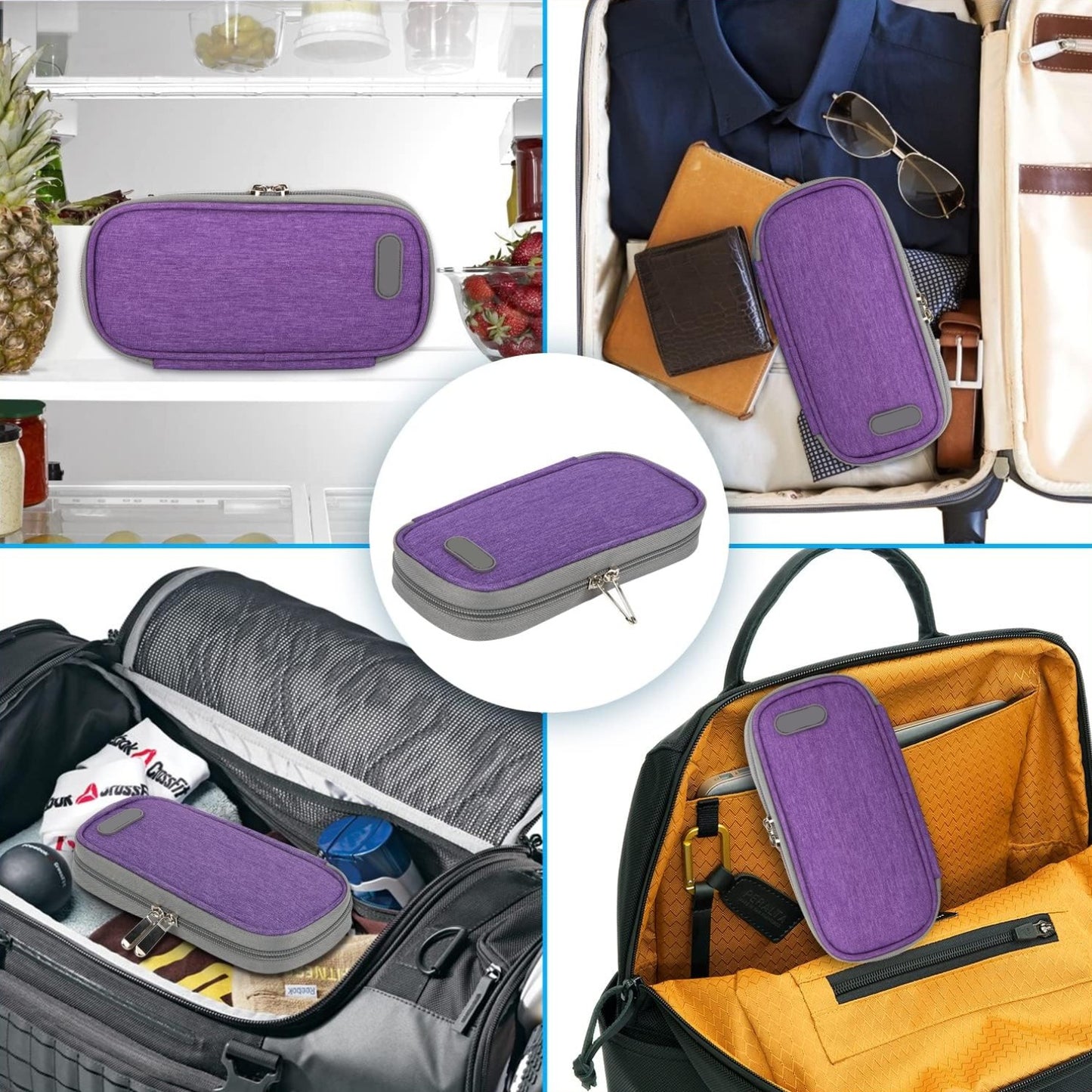 Bolso Estuche Portatil De Viaje Medicamento Insulina Cooler Enfriador