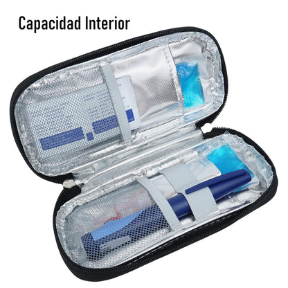 Cooler Enfriador Estuche De Viaje Diabéticos Bolso Porta Medicamento