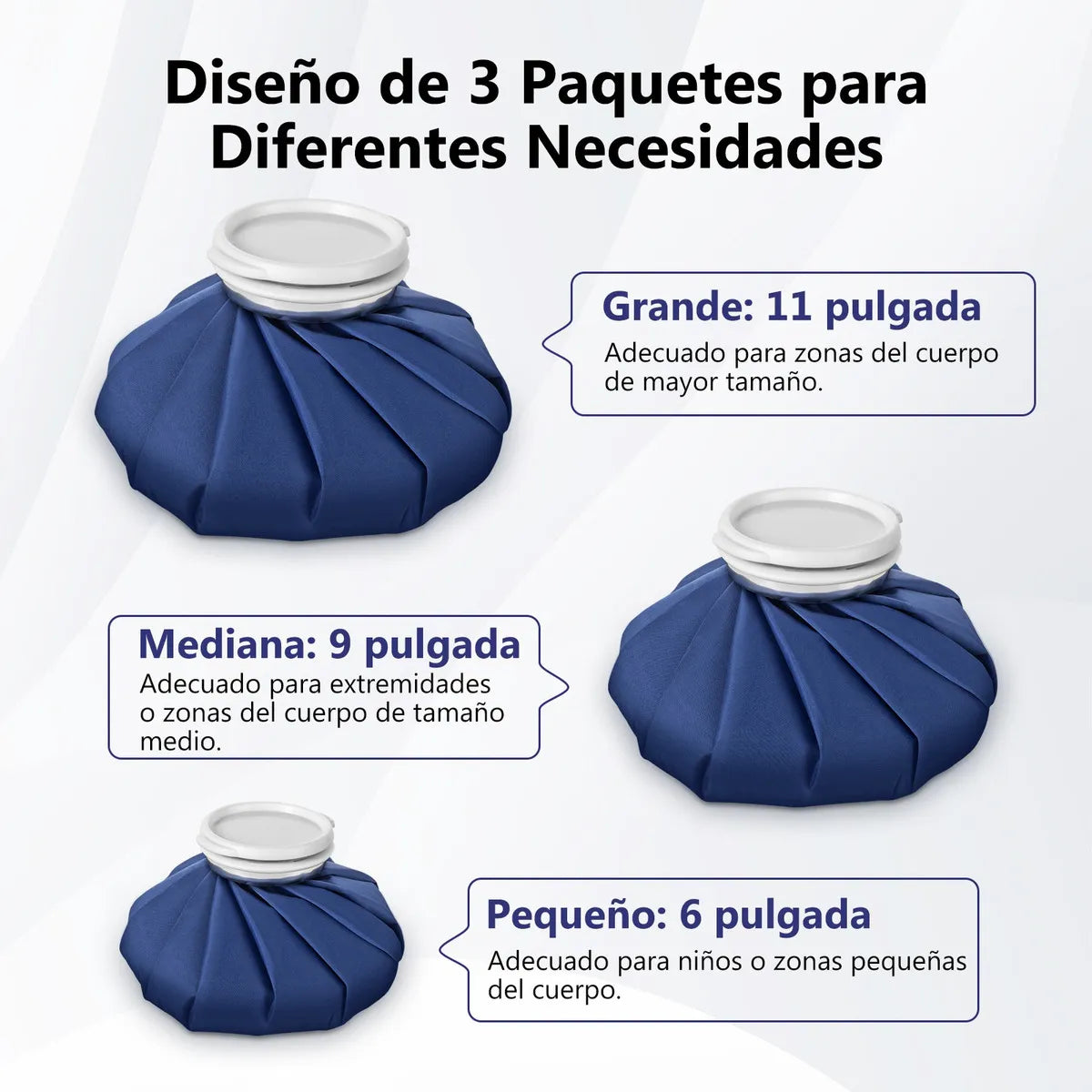 Kit 3 Bolsas De Poliéster Sellada Para Hielos O Agua