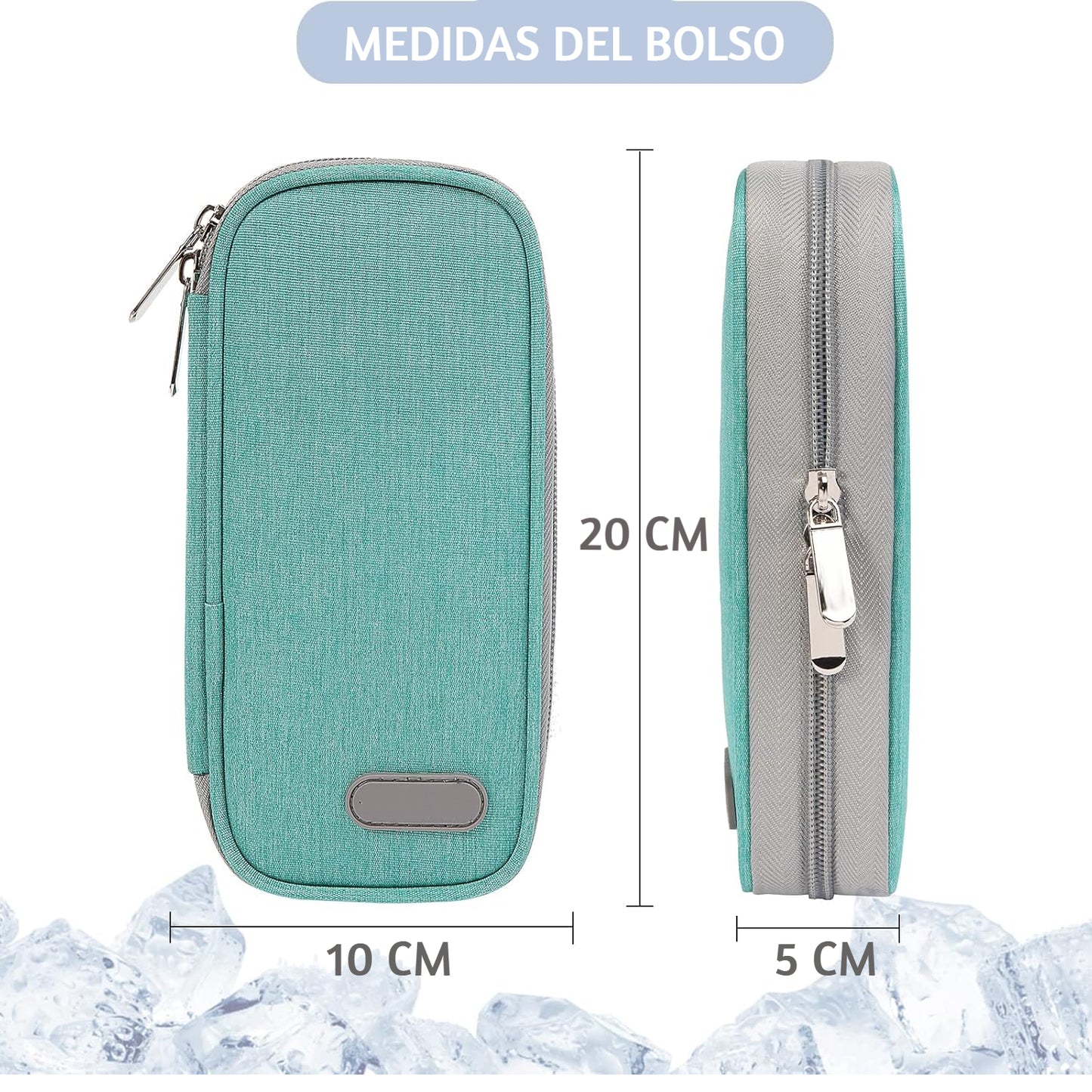 Bolso Estuche Para Viaje Porta Insulina Enfriador De Medicamento Portatil