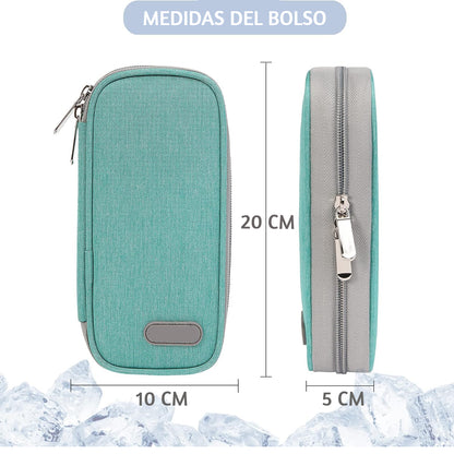 Bolso Estuche Para Viaje Porta Insulina Enfriador De Medicamento Portatil