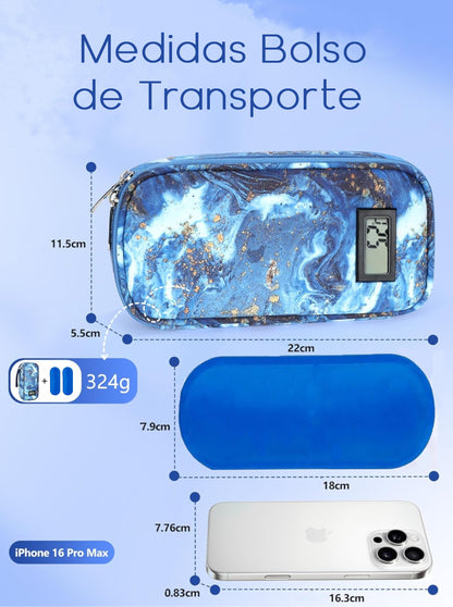 Bolso Estuche Cooler Porta Insulina Refrigerante Para Viaje Portatil