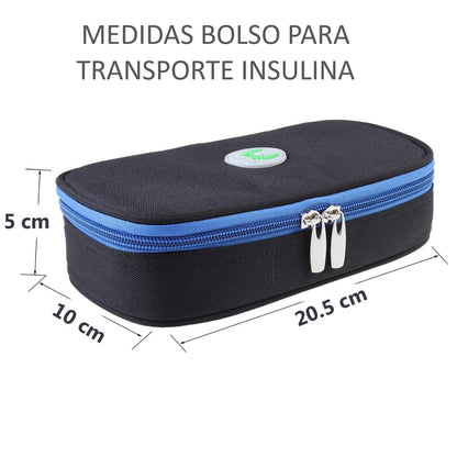 Bolso Enfriador Estuche Porta Insulina  Cooler De Viaje Refrigerante Para Diabetico
