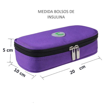 Bolso Portatil Enfriador De Medicamentos Estuche De Viaje Porta Insulina