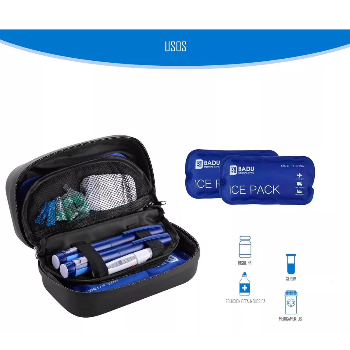 Bolso Estuche De Viaje Cooler Porta Insulina Diabéticos Oneder
