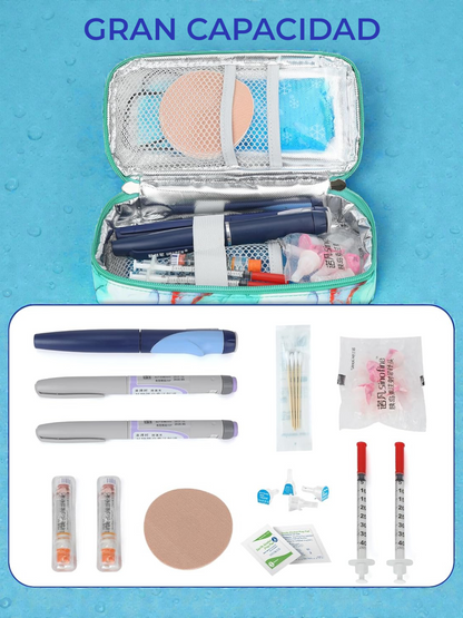 Bolso Estuche De Viaje Porta Insulina Refrigerante Cooler Portatil