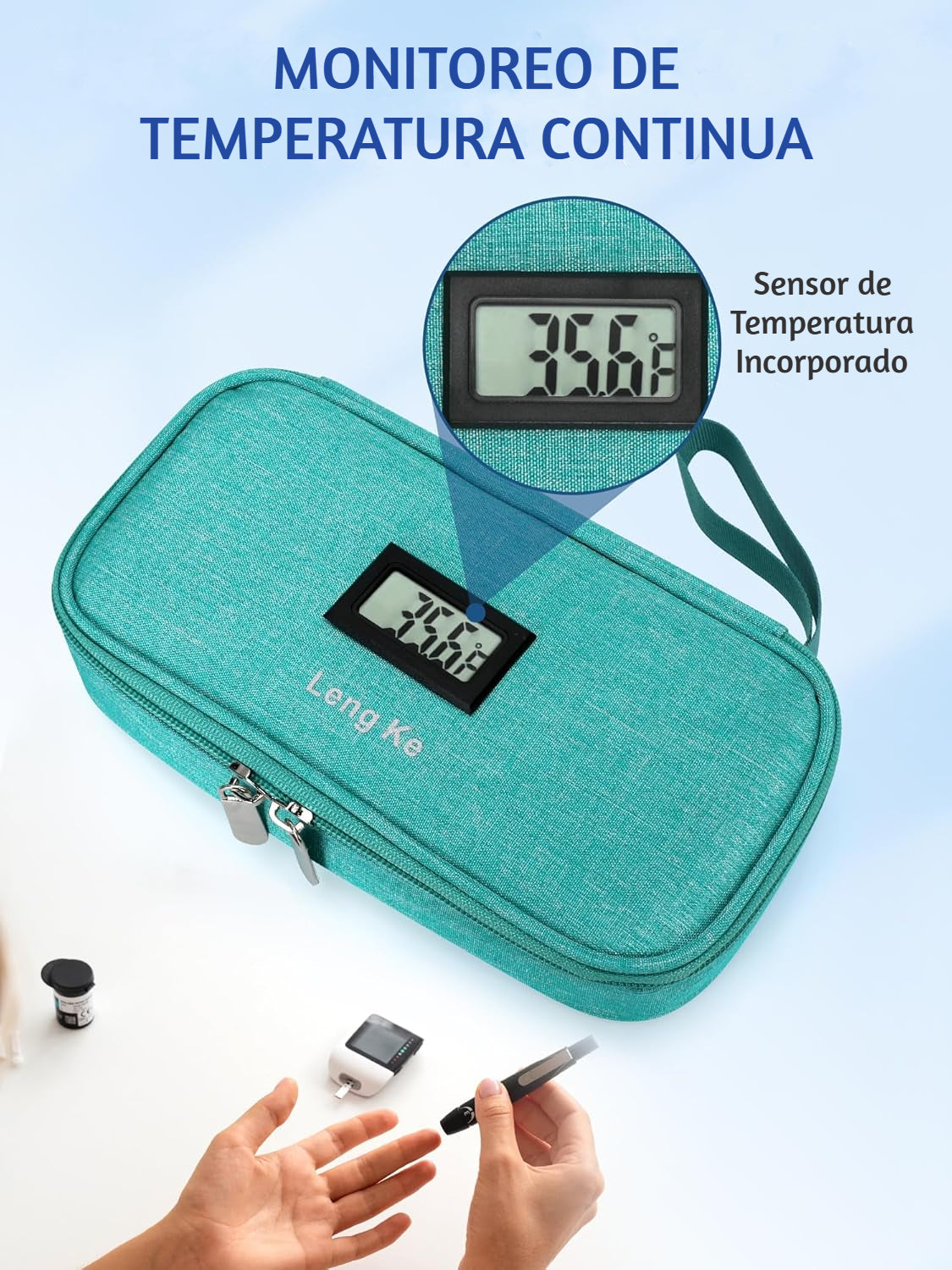 Bolso Cooler Estuche Enfriador Porta Insulina Refrigerante Para Viaje