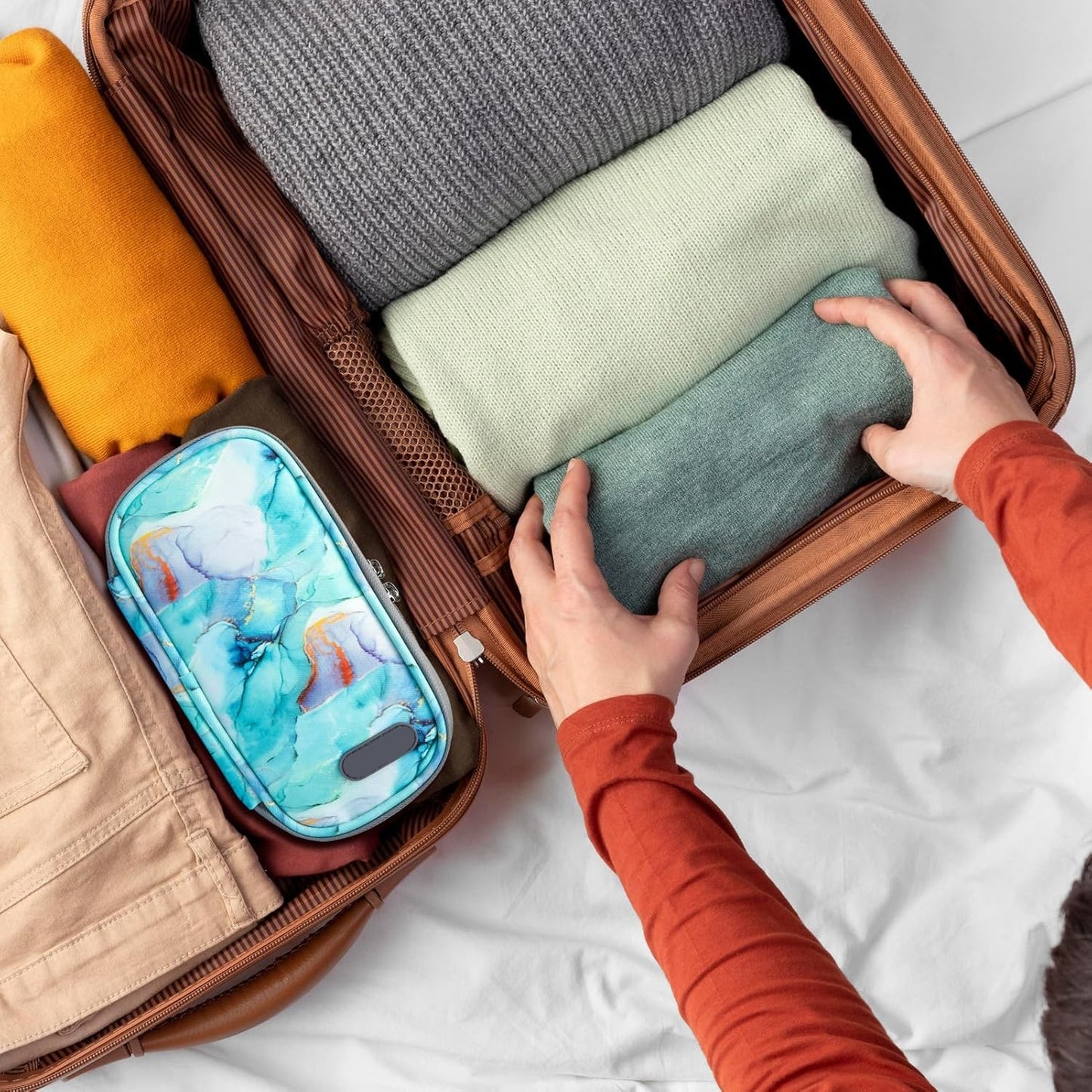 Enfriador Estuche De Viaje Diabéticos Bolso Cooler Porta Medicamentos