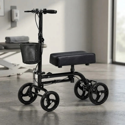 Andador de Rodilla Scooter Ortopédico Plegable con Freno 9007AB