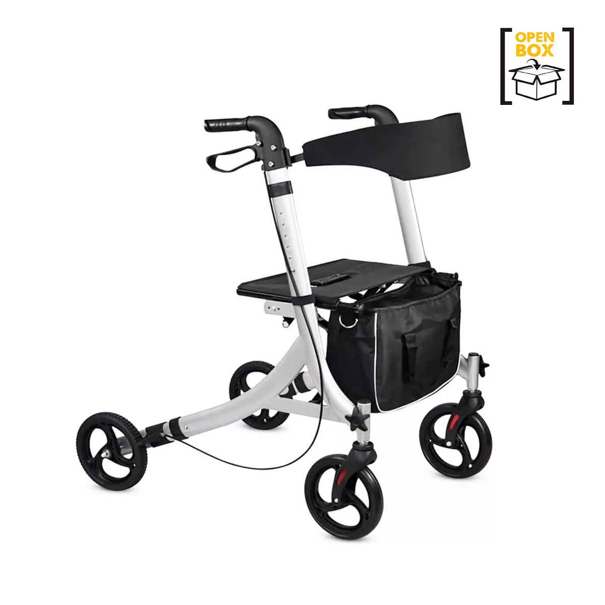 Andador Ortopédico 4 Ruedas Plegable Con Asiento Y Canasto OBX