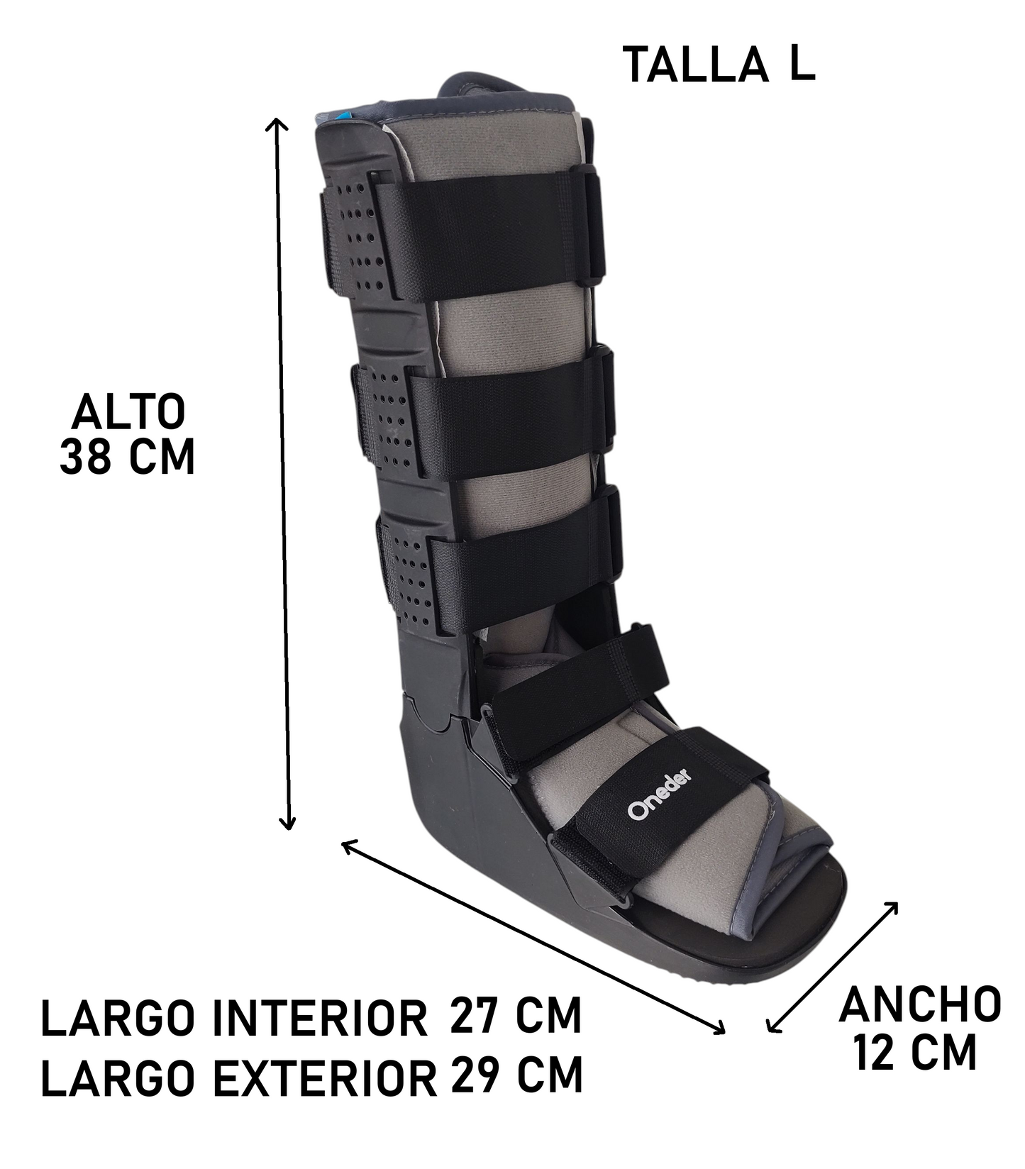 Bota Larga Ortopédica Inmovilizadora Liviana Premium
