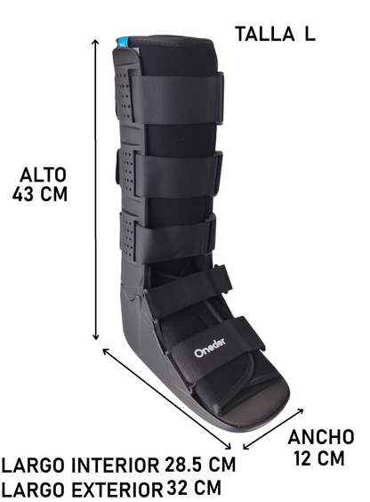 Bota Ortopédica Cam Walker Larga Premium Pie Adulto Oneder