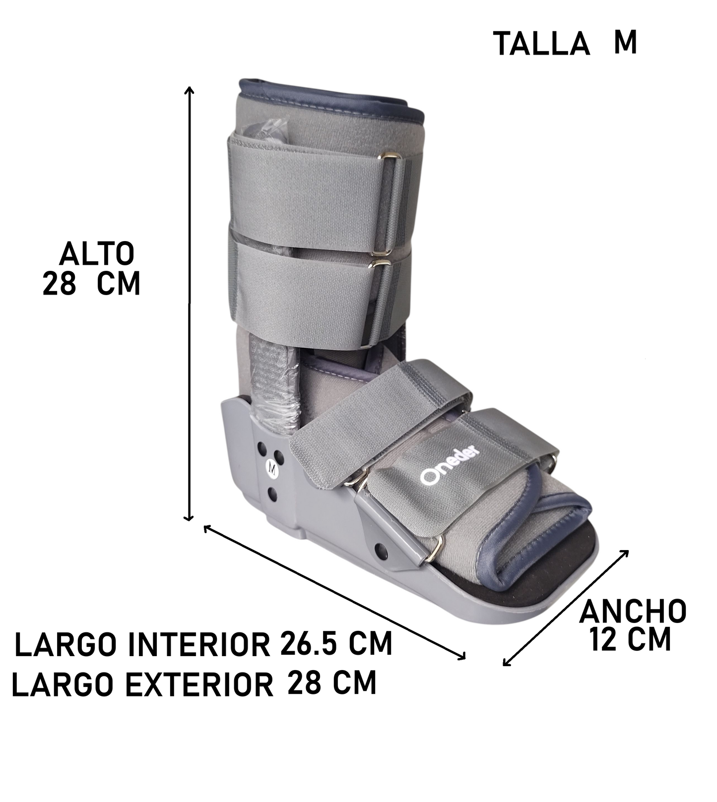 Bota Ortopédica Inmovilizadora Corta Para Tobillo- Oneder
