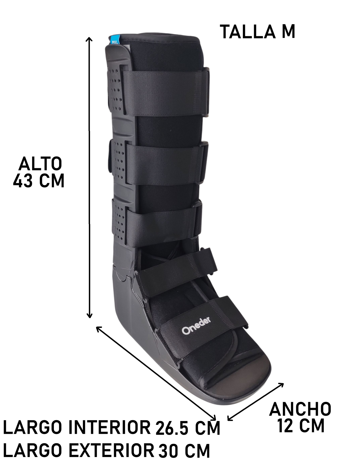 Bota Ortopédica Cam Walker Larga Premium Pie Adulto Oneder