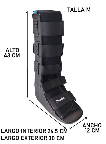 Bota Ortopédica Cam Walker Larga Premium Pie Adulto Oneder