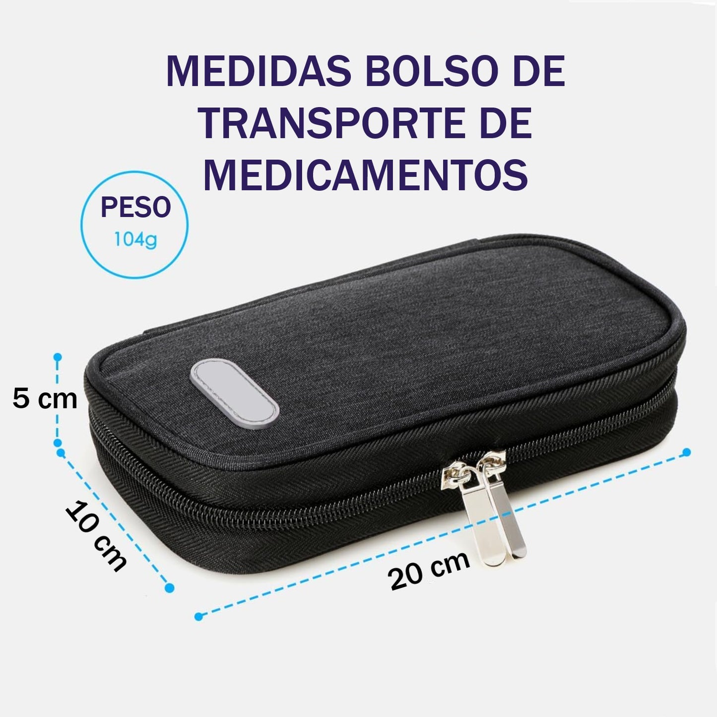 Bolso Enfriador Estuche Cooler Porta Insulina Para Viaje Refrigerante