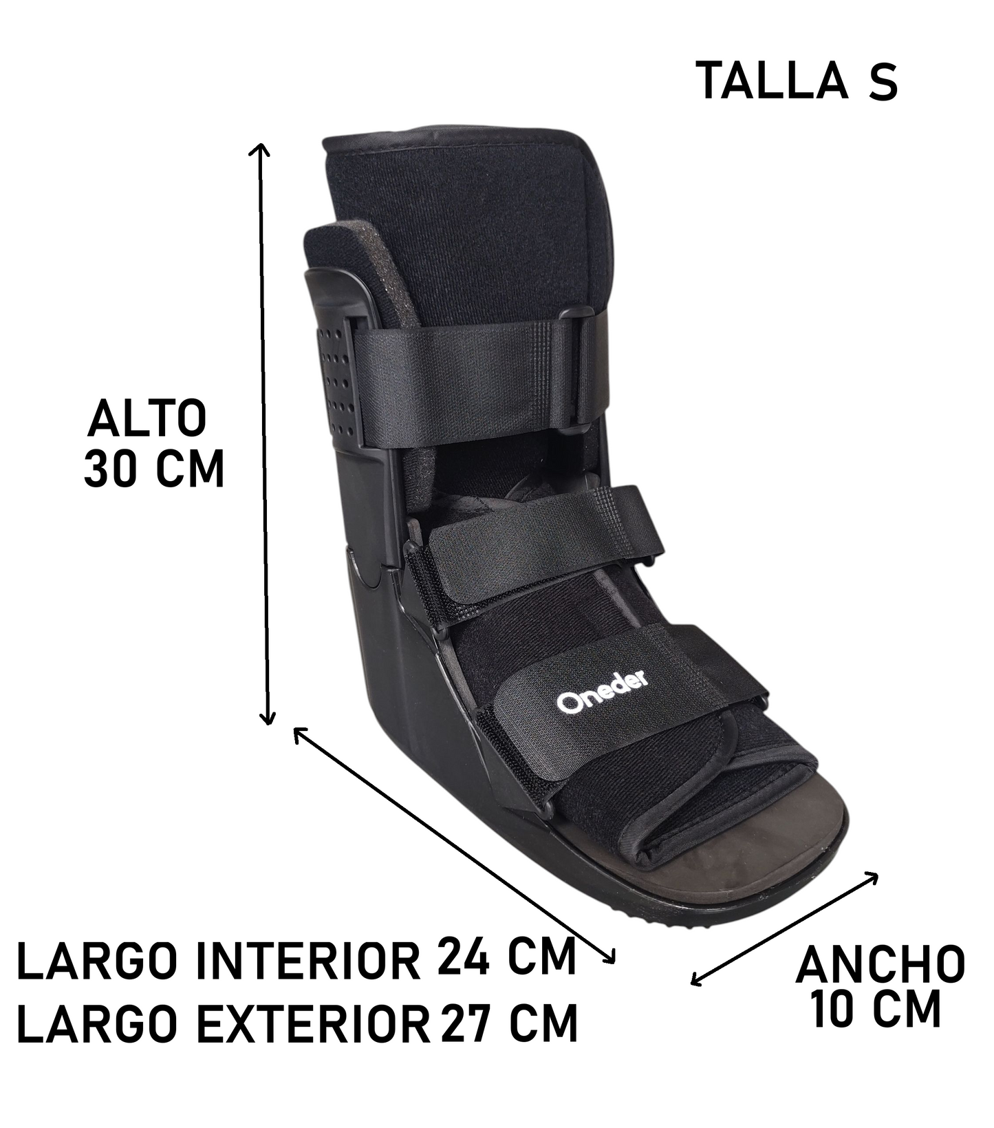 Bota Ortopédica Corta Cam Walker Adultos Premium Oneder