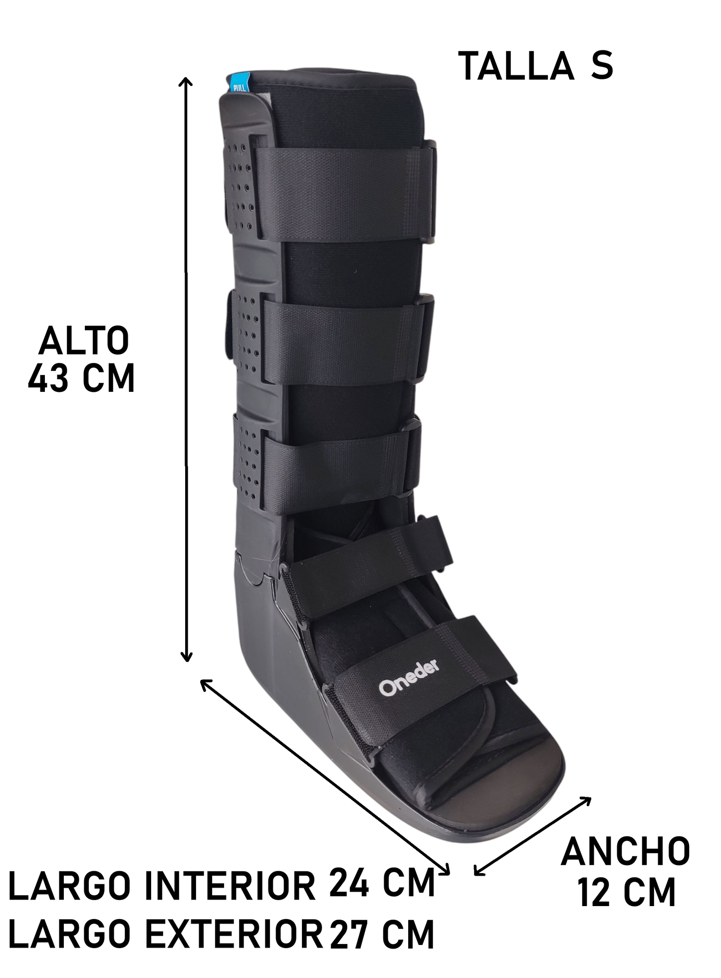 Bota Ortopédica Cam Walker Larga Premium Pie Adulto Oneder