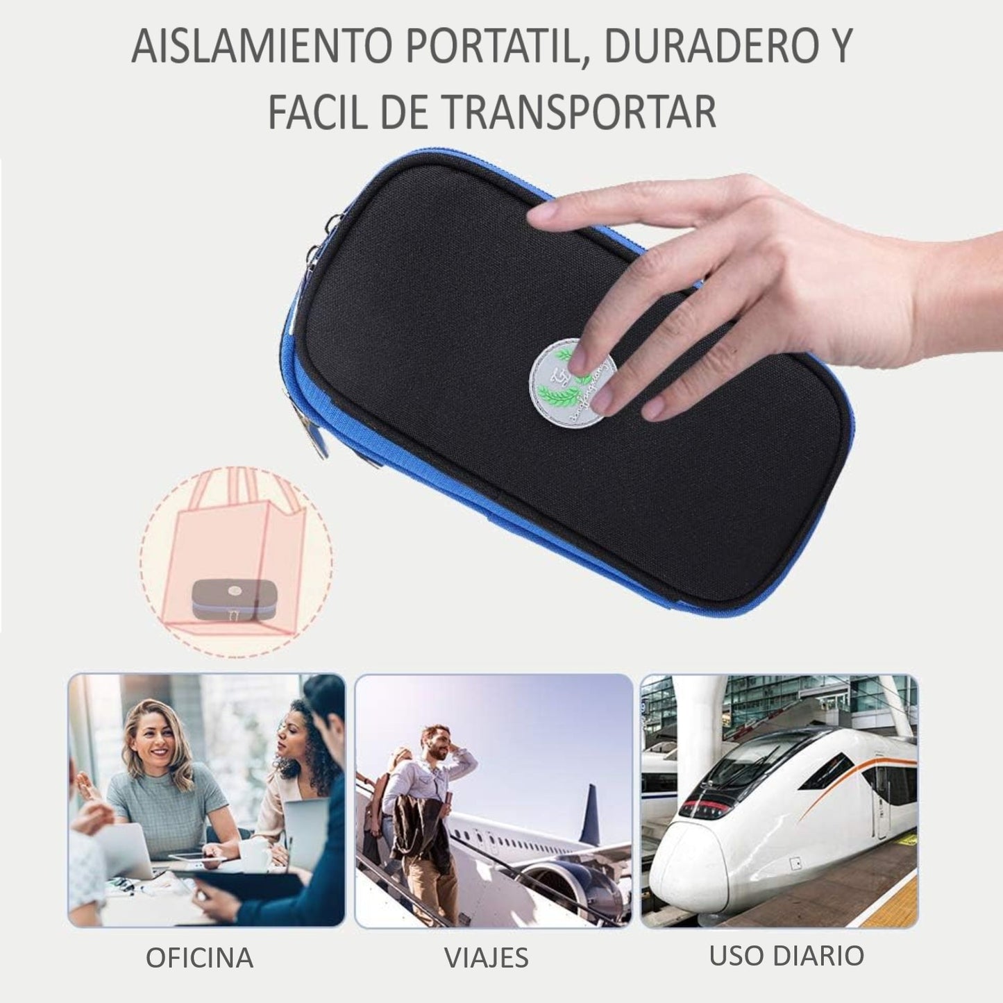Bolso Enfriador Estuche Porta Insulina  Cooler De Viaje Refrigerante Para Diabetico