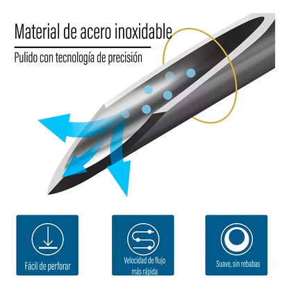 Aguja Hipodermica 21g X 1 1/2 - Caja 100 Unds Cranberry