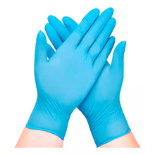 Guantes De Nitrilo Azul Sin Polvo - Caja X 100 Unds