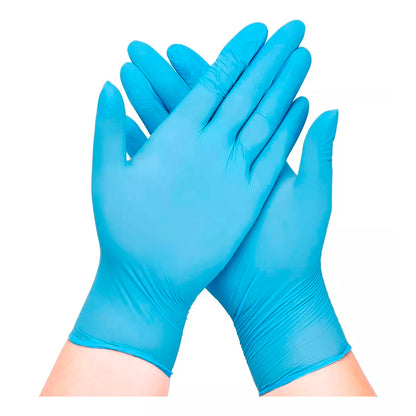 Guantes De Nitrilo Azul Sin Polvo - Caja X 100 Unds