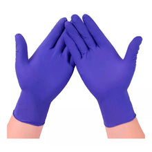 Guantes De Nitrilo Azul Cobalto Sin Polvo - Caja 100 Unds