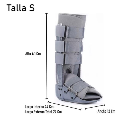 Bota Ortopédica Cam Walker Larga Gris Adulto Oneder